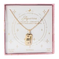 14k Gold Plating Zodiac Sign Astrology Necklace