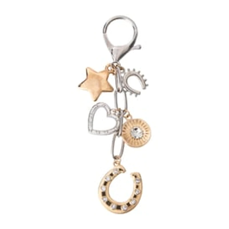 Charmed Luck Charm Cluster Key Ring