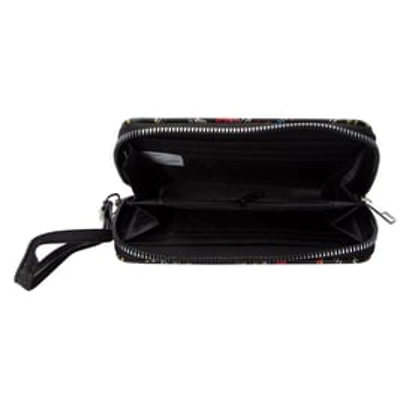 Printed Zipper Wallet 6in