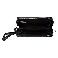 Printed Zipper Wallet 6in