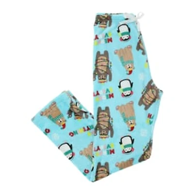 Juniors Holiday Plush Lounge Pants