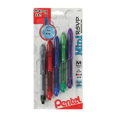 Pentel® Mini R.S.V.P Ballpoint Pen 5-Pack