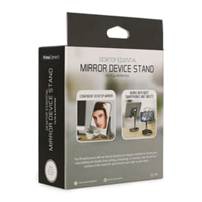 Desktop Tablet & Phone Stand With Vanity Mirror
