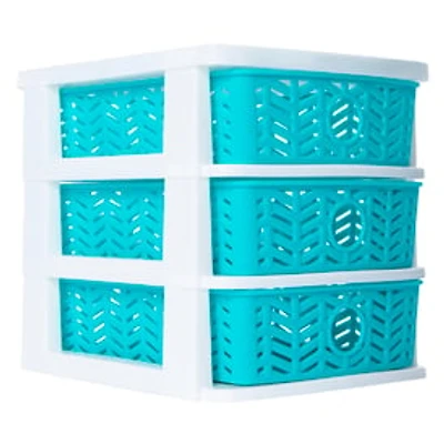 Herringbone 3-Drawer Mini Organizer 7.5in