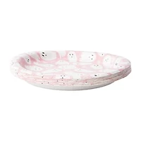 Halloween Pink Ghost Plate 10in 16-Count