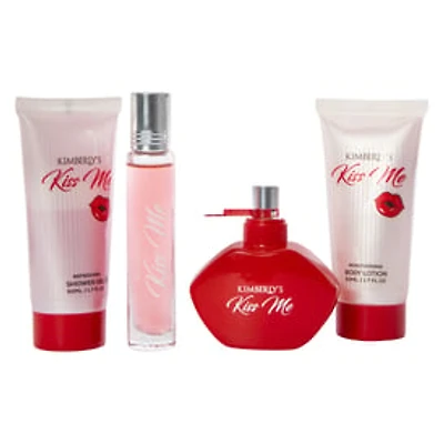 Kimberly Kiss Me Limited Edition Bath & Body Set 4-Piece