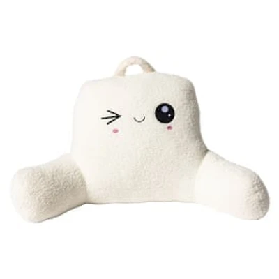 Winky Face Bed Rest Pillow 33in x 17in