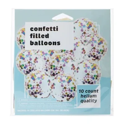Confetti Filled Balloons 10-Count