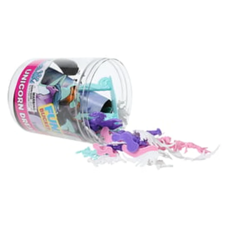 Unicorn Dreamland Fantasy Toy Bucket 40-Pieces