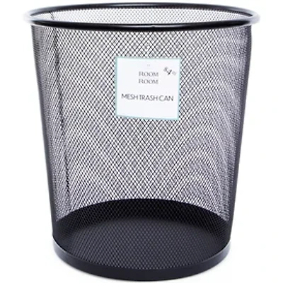 Metal Mesh Trash Can 10in x 11in