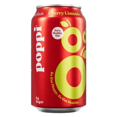 Poppi® Cherry Limeade Prebiotic Soda 12oz