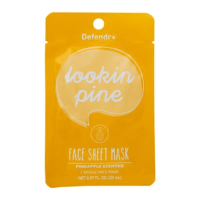 Defender+™ Pineapple Scented Face Sheet Mask 0.67oz