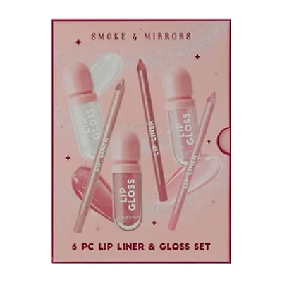 Smoke & Mirrors Lip Liner & Gloss Set 6-Pack