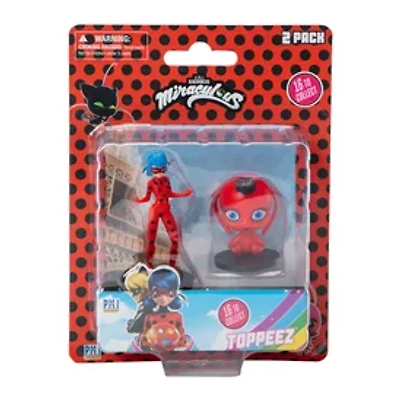 Toppeez™ Miraculous: Tales of Ladybug and Cat Noir Figures 2-Pack (Styles May Vary)