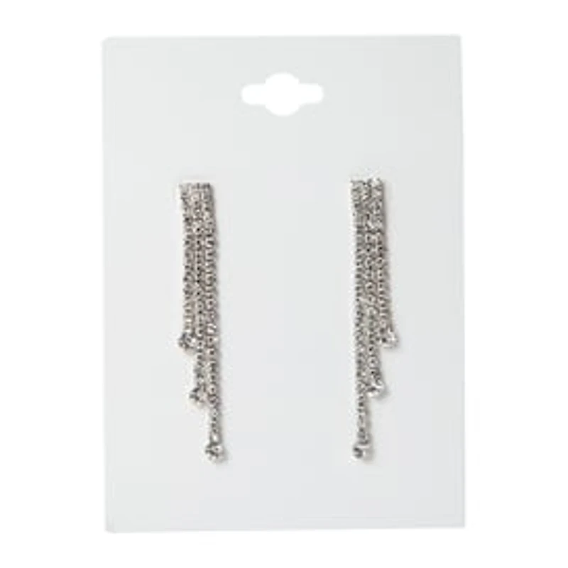 Glam Rhinestone Dangle Earrings