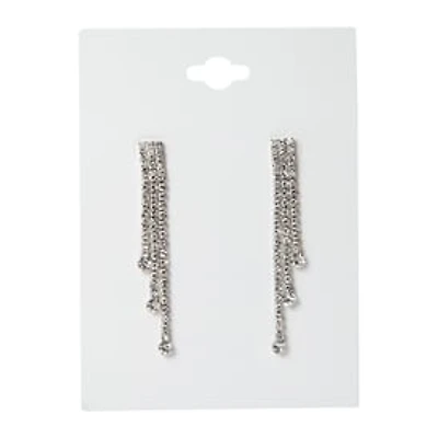 Glam Rhinestone Dangle Earrings