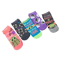 5-Pack Star Wars Baby Yoda Ladies Low-Cut Socks