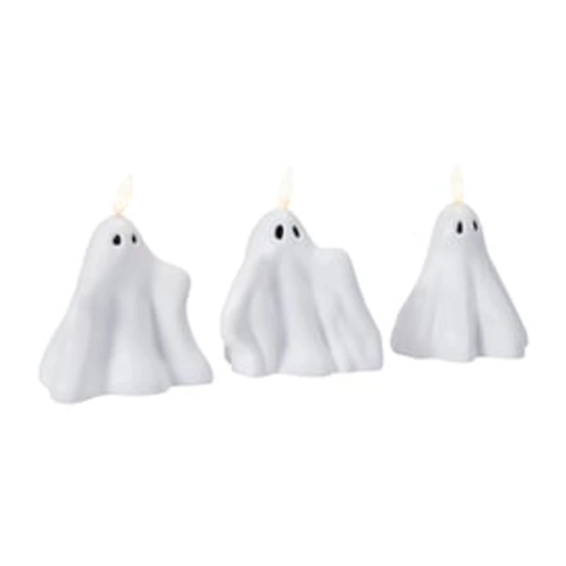 Halloween Ghost LED Candles 3-Piece Set