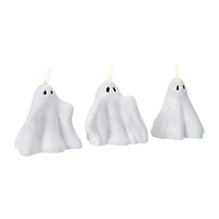 Halloween Ghost LED Candles 3-Piece Set