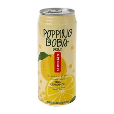 Pocas Popping Boba Yuzu Lemonade Drink 16.5oz