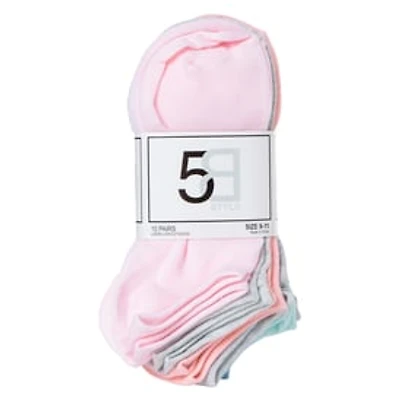 Ladies Pastel Low-Cut Socks 10-Pack