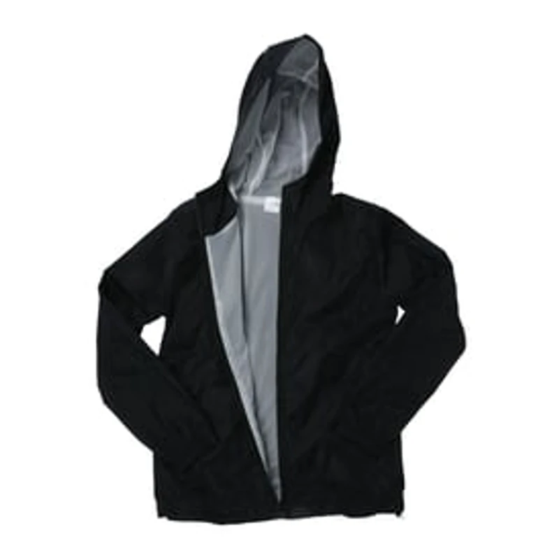 Young Men's Black Windbreaker Jacket