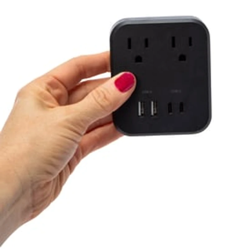 15W USB-C & USB Wall Charger With Outlets
