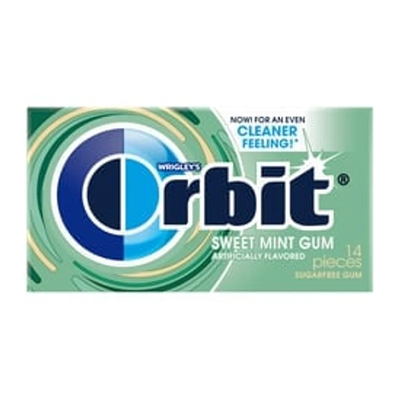 ORBIT Gum Sweet Mint Sugar Free Chewing Gum, Single Pack, 14 Piece