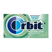 ORBIT Gum Sweet Mint Sugar Free Chewing Gum, Single Pack, 14 Piece