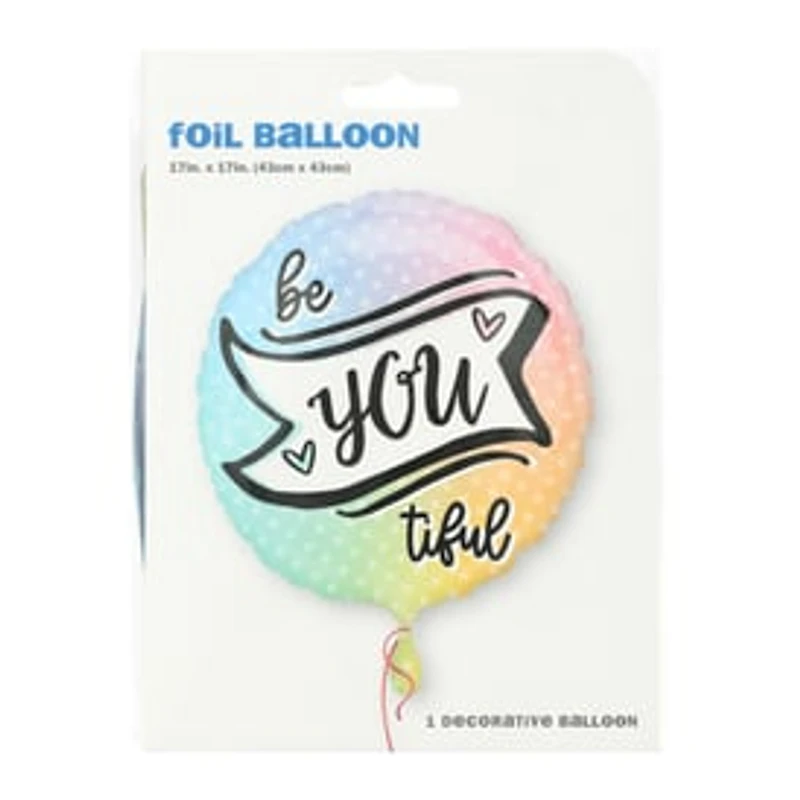 INFLATED 'Be-You-Tiful' Balloon 18in