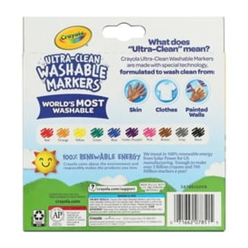 Crayola® Ultra-Clean Washable Markers 10-Pack