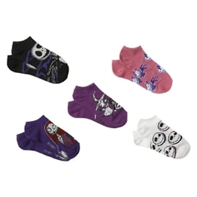 Disney Tim Burton's The Nightmare Before Christmas Ladies Low-Cut Socks 5-Pack