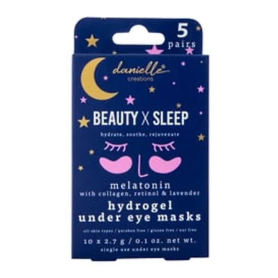 Danielle Creations® Beauty x Sleep Melatonin Hydrogel Under Eye Masks 5-Pairs