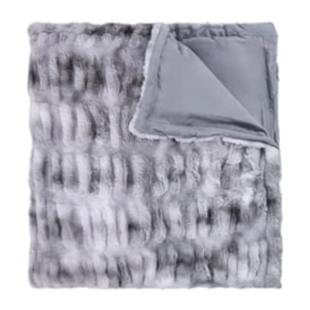 Faux Fur Plush Throw Blanket