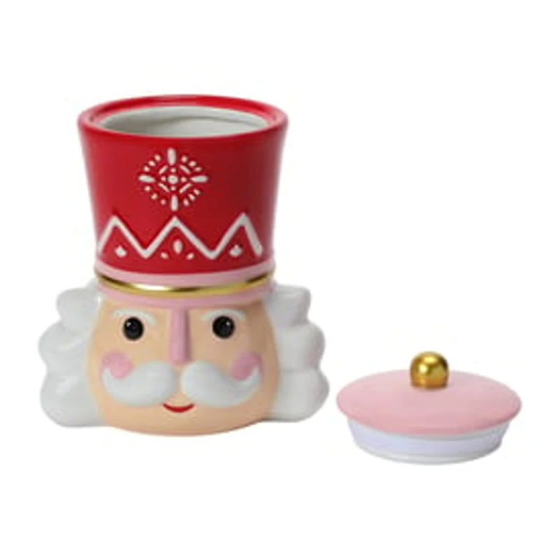 Christmas Nutcracker Ceramic Cookie Jar