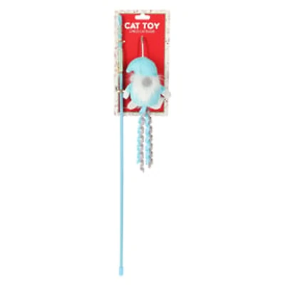 Holiday Gnome Cat Toy Wand