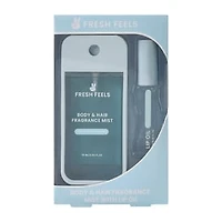 Fresh Feels Coconut Caramel Body & Hair Fragrance Mist With Lip Oil