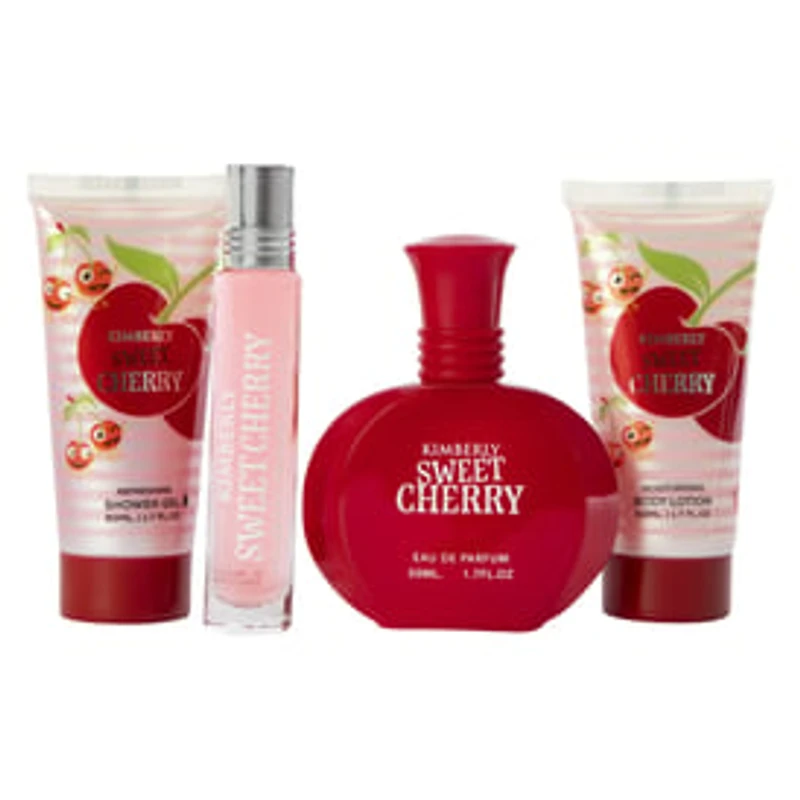 Kimberly Sweet Cherry Limited Edition Bath & Body Set 4-Piece