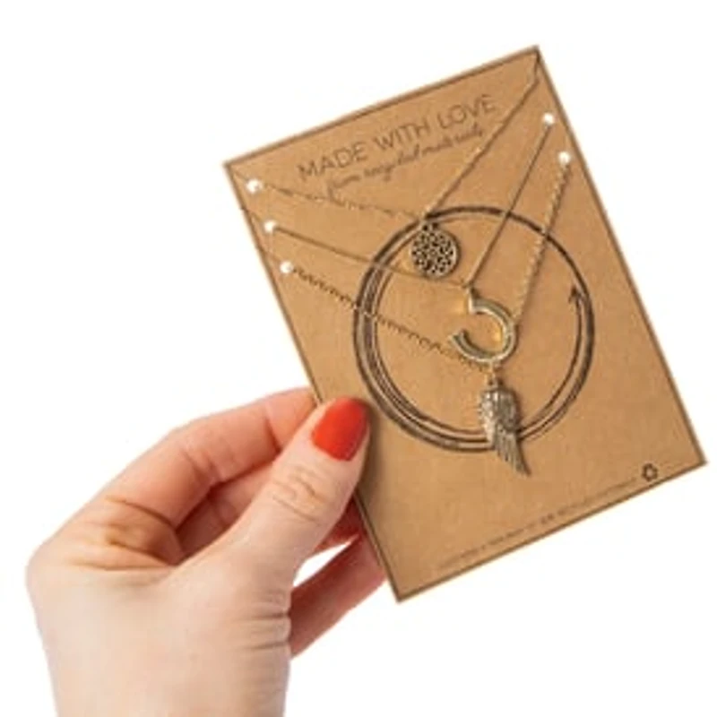 Made With Love Recycled Material Necklaces 4-Piece Set