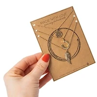 Made With Love Recycled Material Necklaces 4-Piece Set