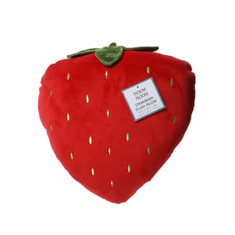 Strawberry Shaped Plush Throw Pillow 14in
