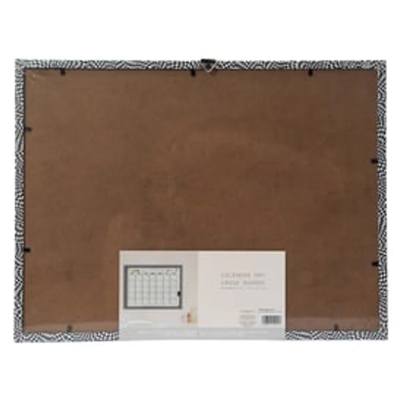Framed Calendar Dry Erase Board 12in x 16in