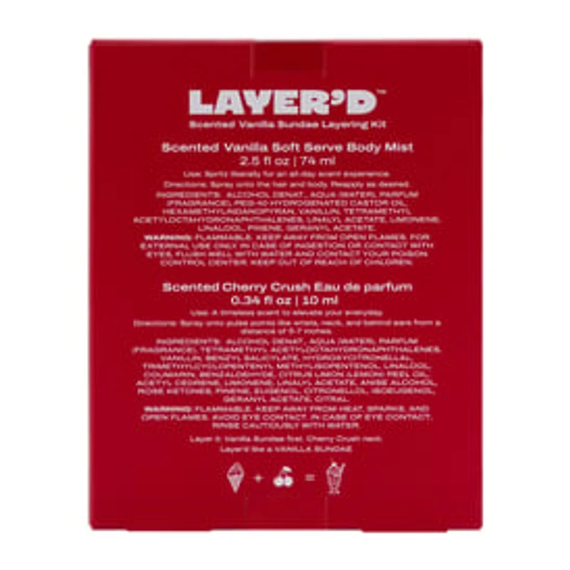 Layer'd™ Scented Vanilla Sundae Layering Kit