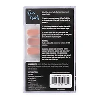 Pretty Woman Faux Nails 24-Piece Set With Nail Glue - Modern Pink/Brown/Teal
