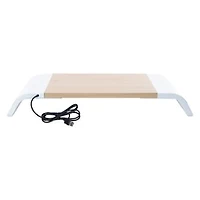 Desktop Computer Monitor Stand With Charging Ports 21in x 7.6in