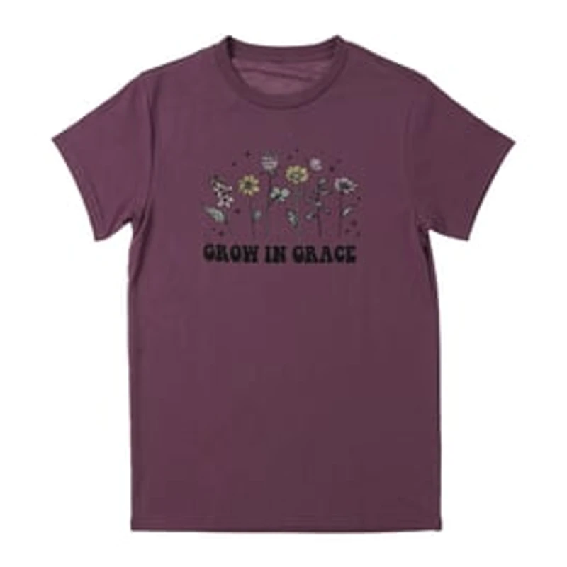 Grow Grace' Floral Graphic Tee
