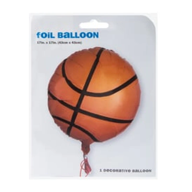 INFLATED Basketball Foil Decorative Balloon