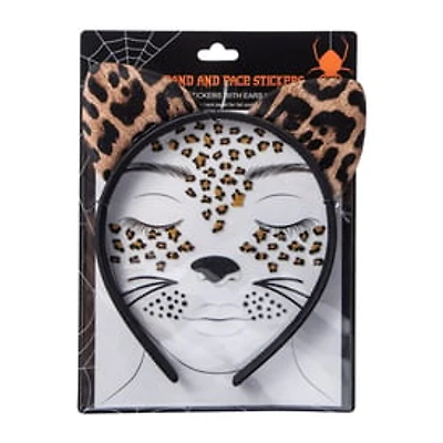 Halloween Headband And Face Gems Set
