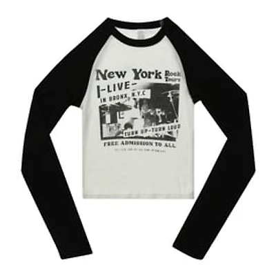 Black Raglan Long Sleeve Tee