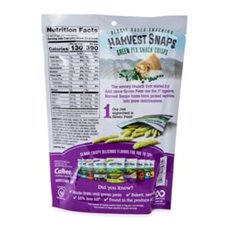 Harvest Snaps® Green Pea Snack Crisps 3oz - Parmesan Roasted Garlic